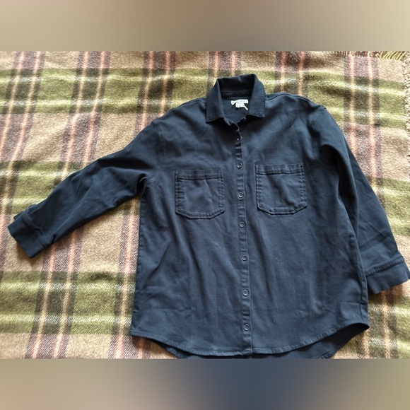 The good American oversized size 3 navy shacklett - Picture 2 of 15